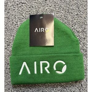 Airo Beanie Toque Adult One Size Green Knit 420 Hat Airo Pro Cannabis Beanie